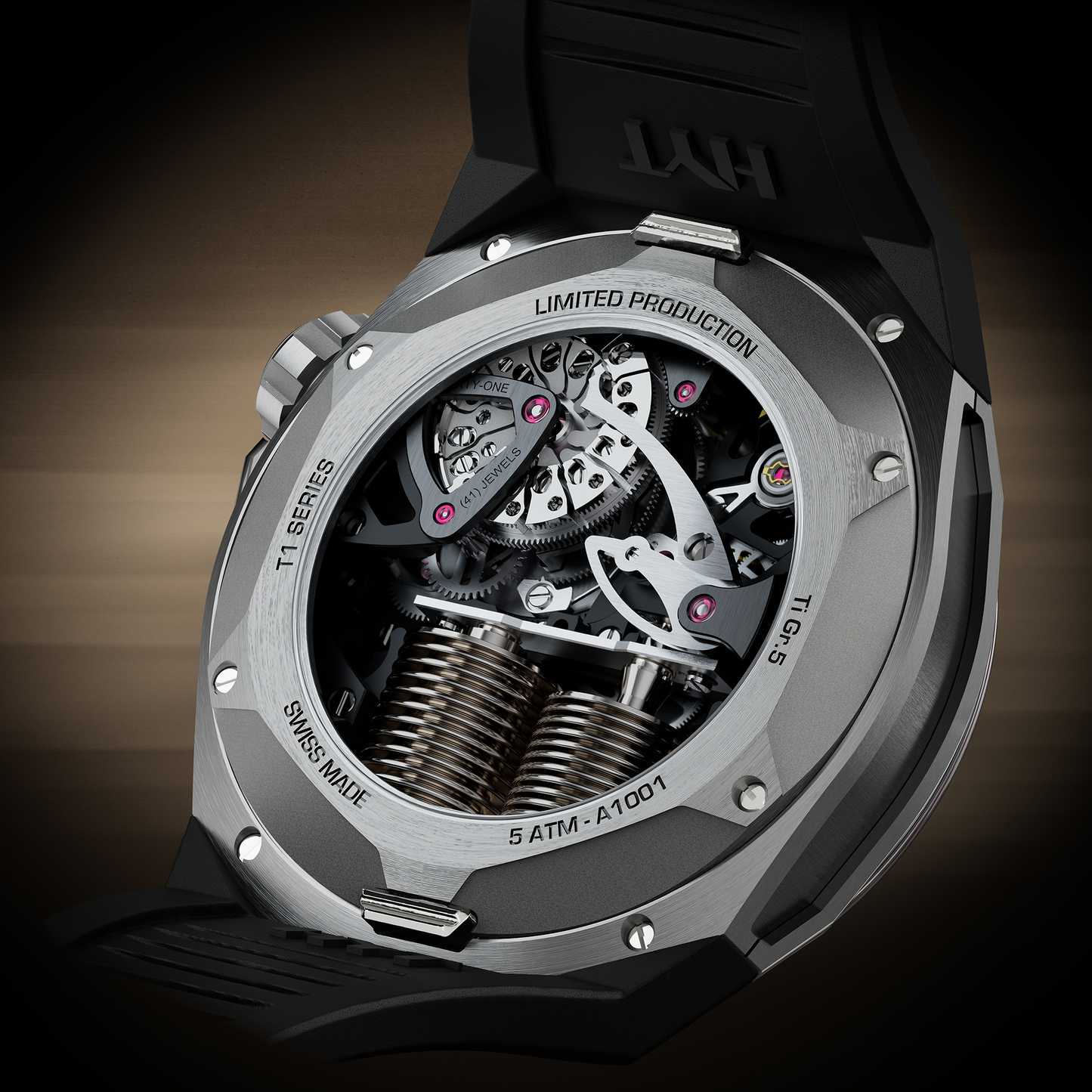 HYT T1 Titanium Salmon
