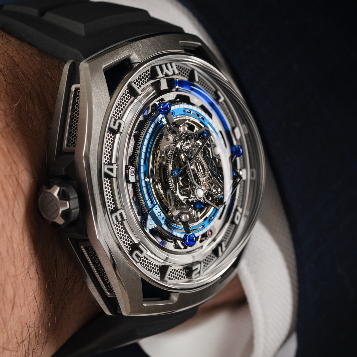 HYT Conical TourbIllon - Titanium Blue